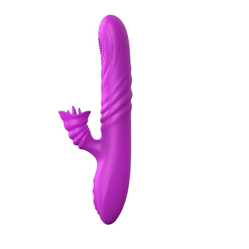 Wibrator-Angelia, USB 3 functions of thrusting / 20 vibrations Purple